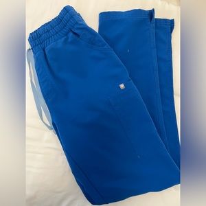 Figs Yola High-Waisted Tall Scrub Bottoms Royal Blue
